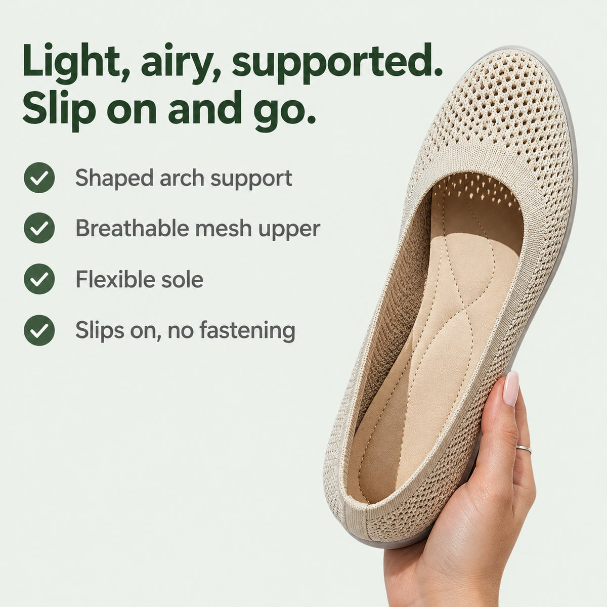Rosemary – Women's Arch Support Shoes, key benefits