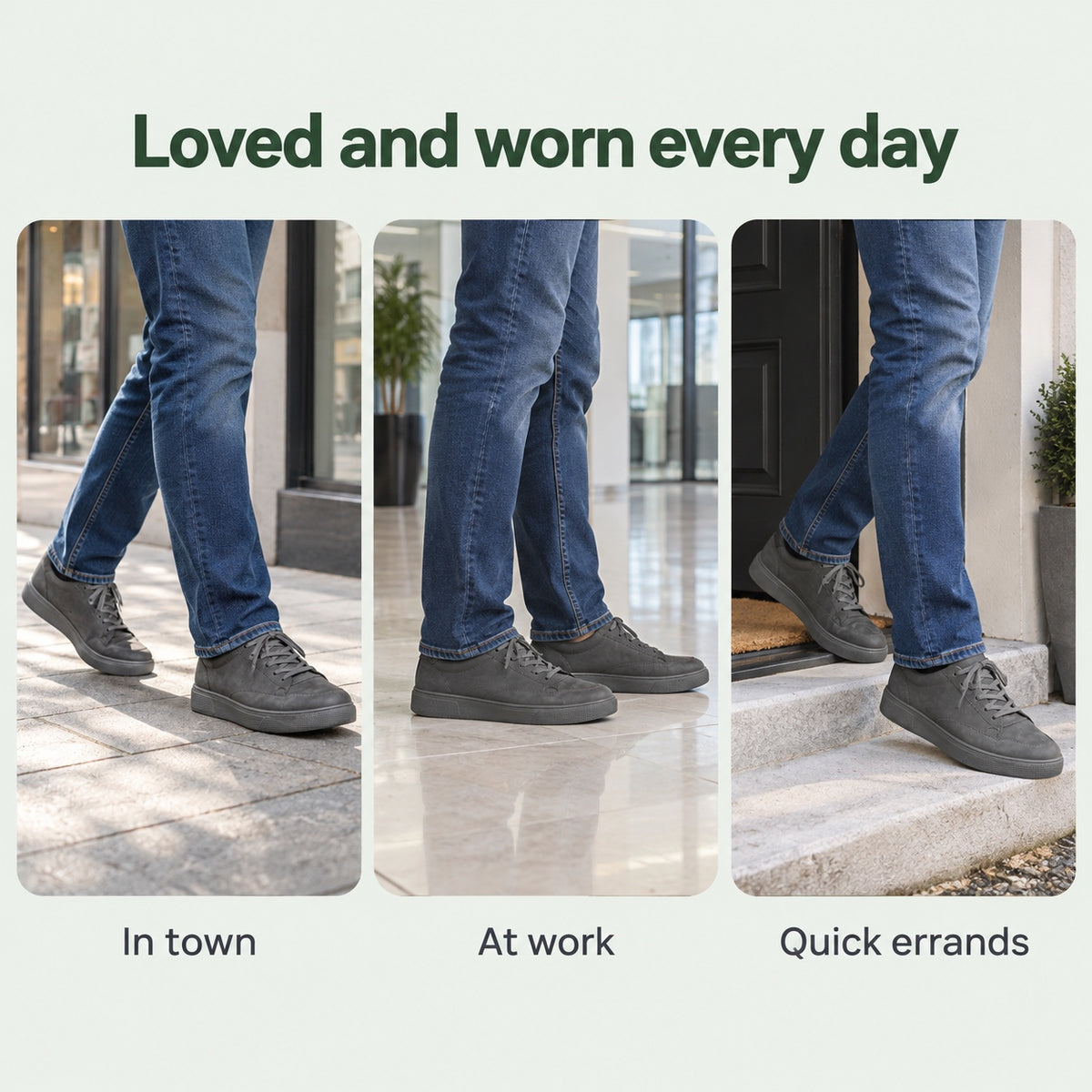 Ross – Men's Walking Sneakers, worn every day
