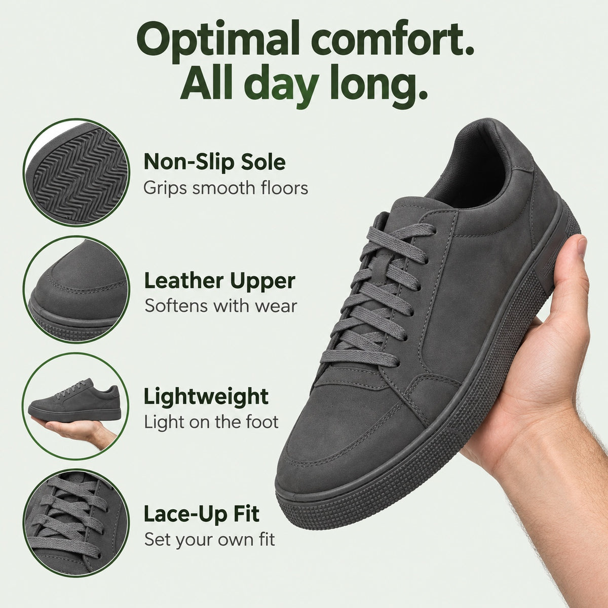 Ross – Men's Walking Sneakers, features