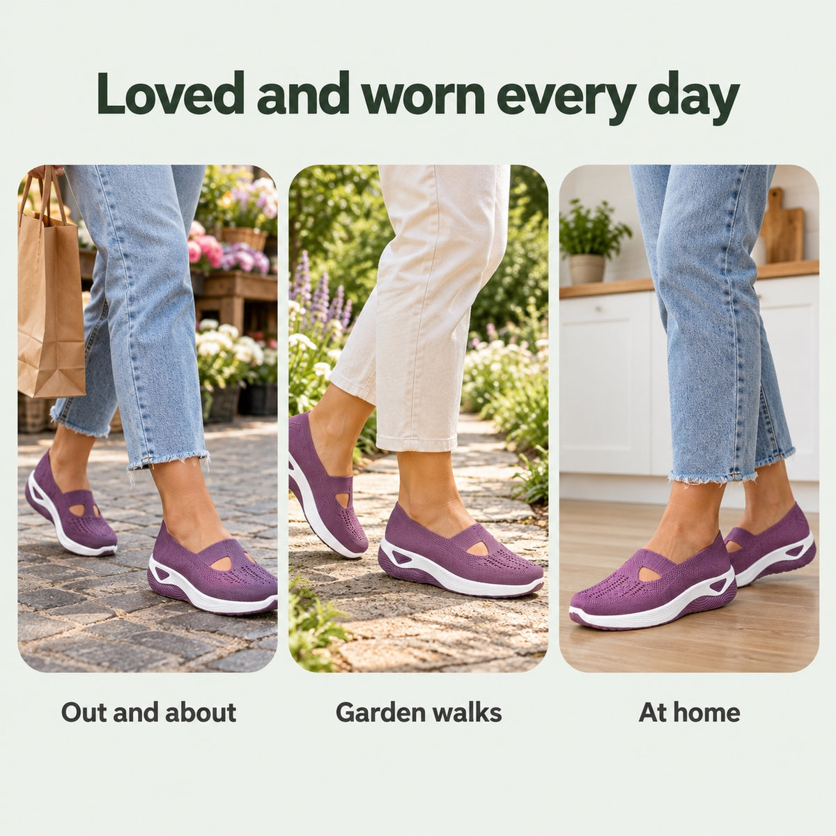 Rylan – Unisex Slip-On Shoes, worn every day