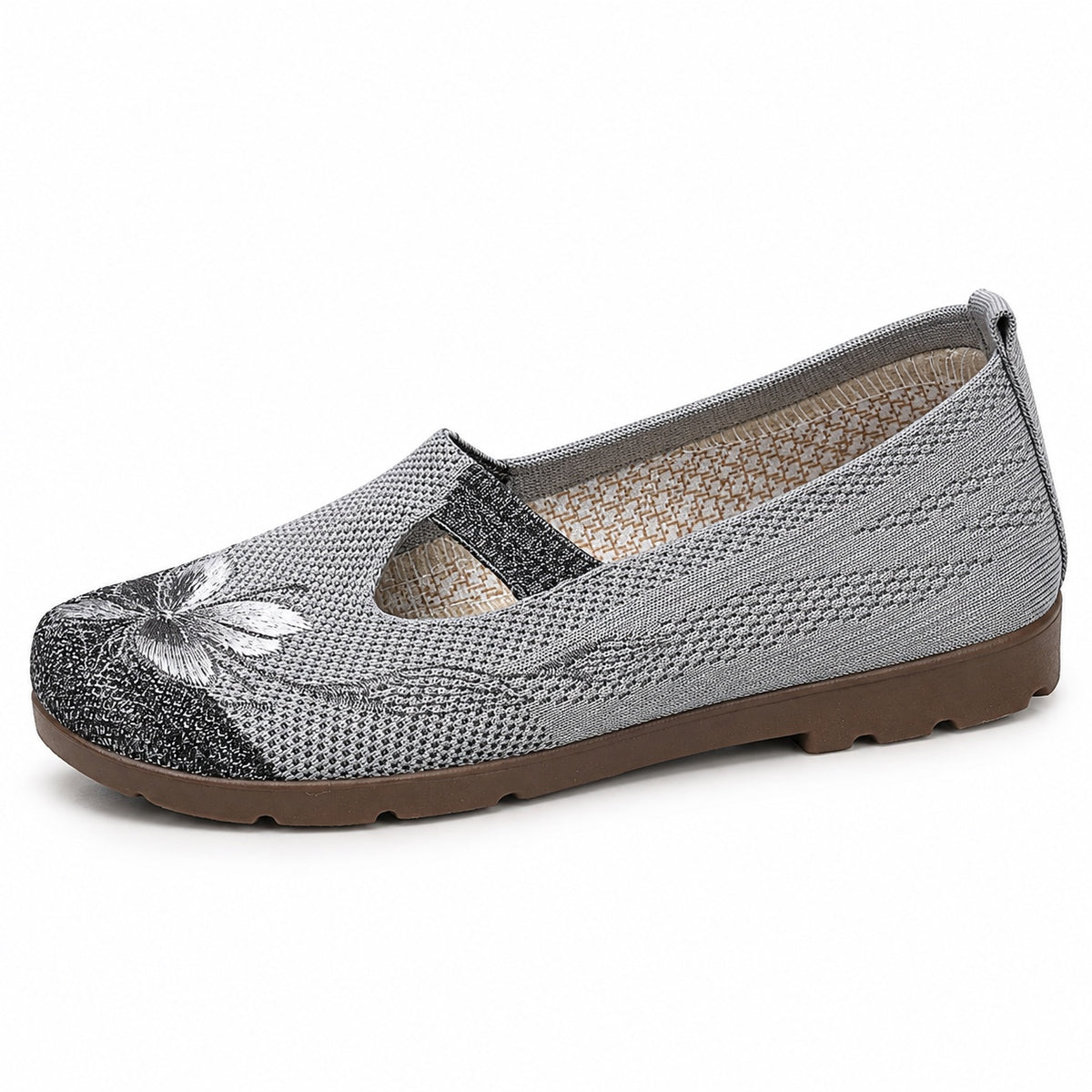 Sanders – Unisex Slip-On Shoes in Dark Gray