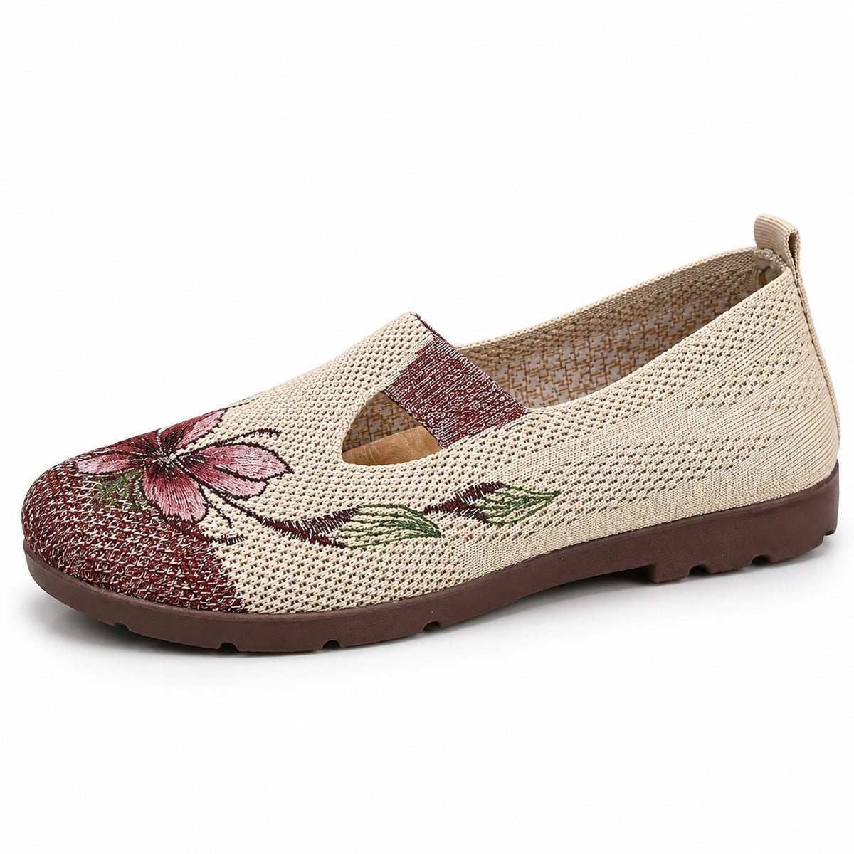 Sanders – Unisex Slip-On Shoes in Red