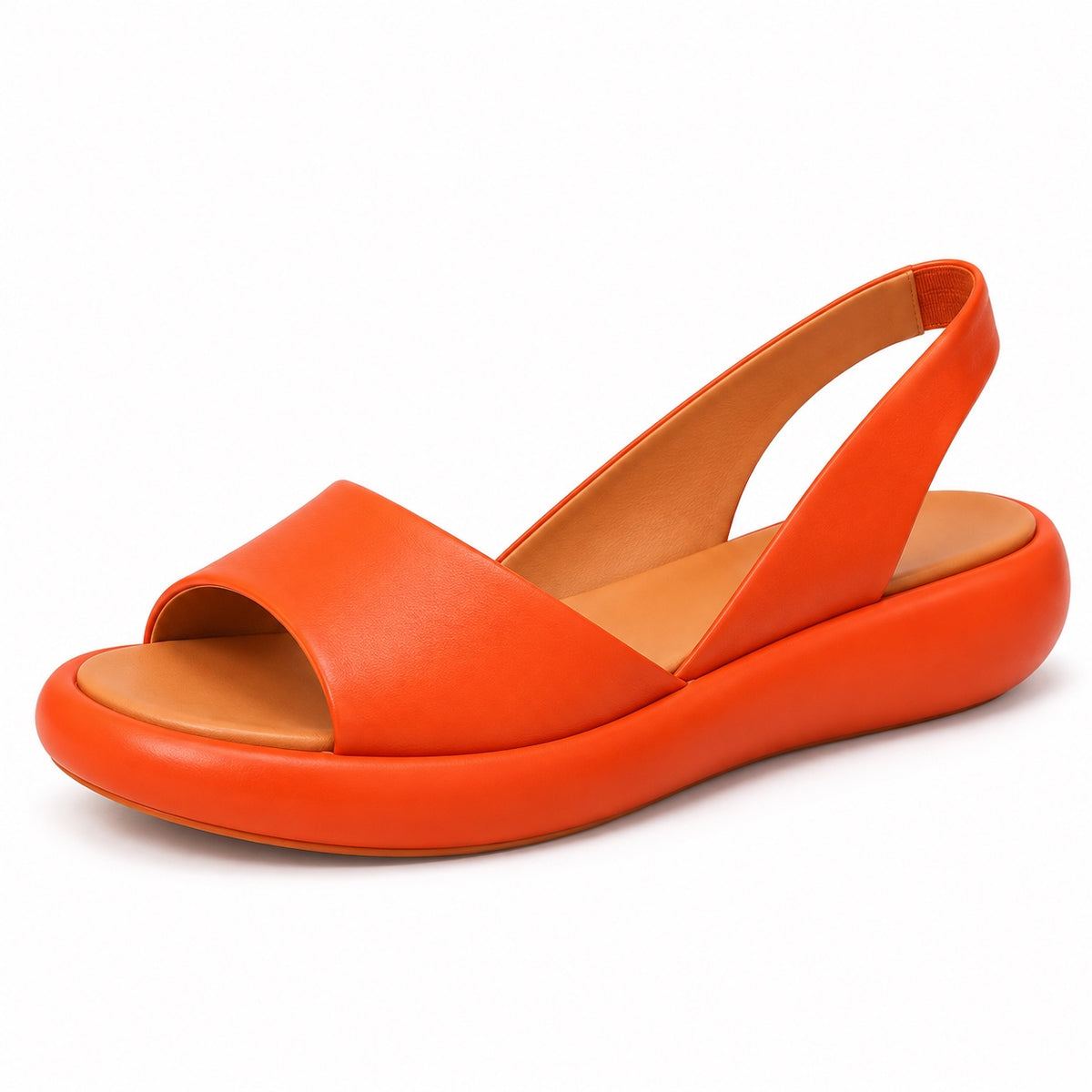 Shari – Women's Wide Toe Box Sandals in Orange