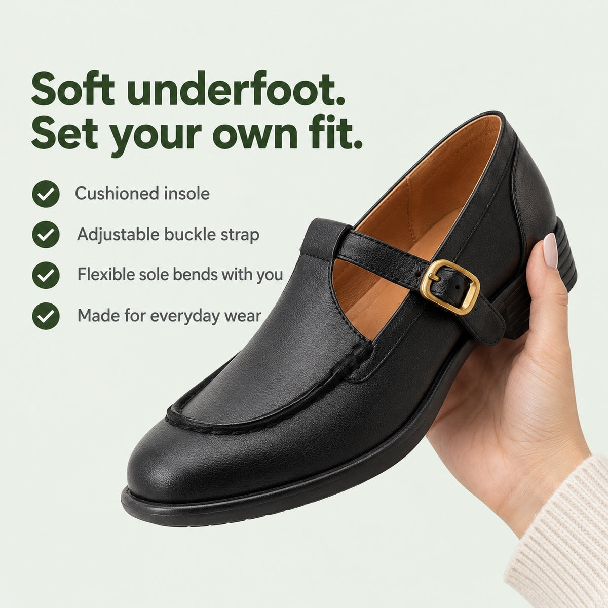 Sheila – Women's Orthopedic Flats, key benefits