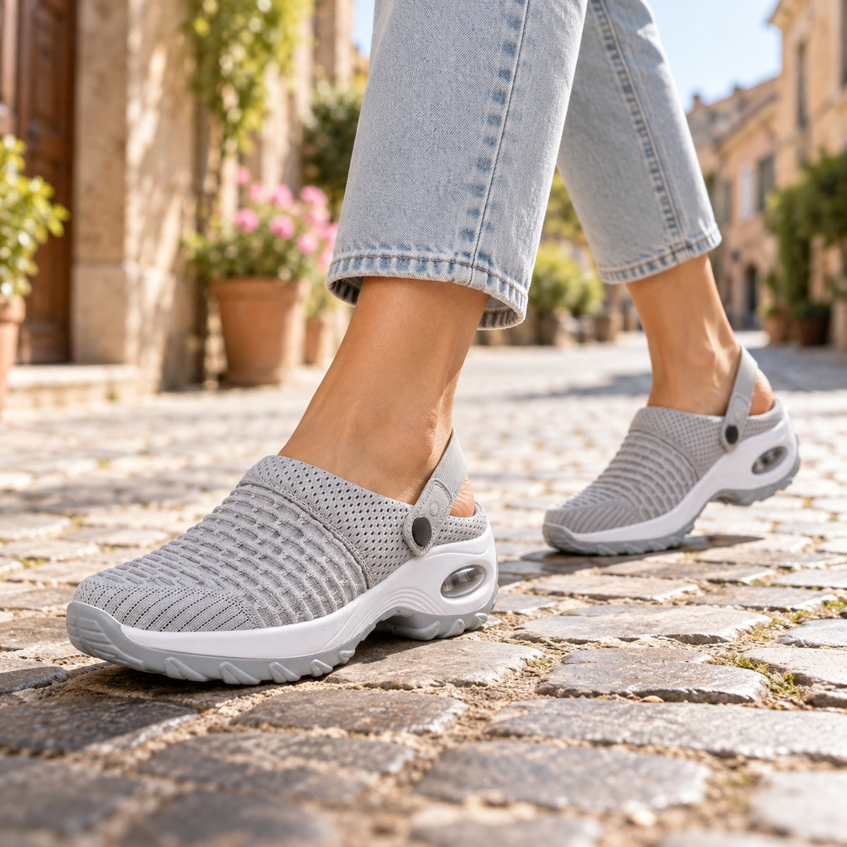 Sheri – Women's Arch Support Shoes, worn on a walk