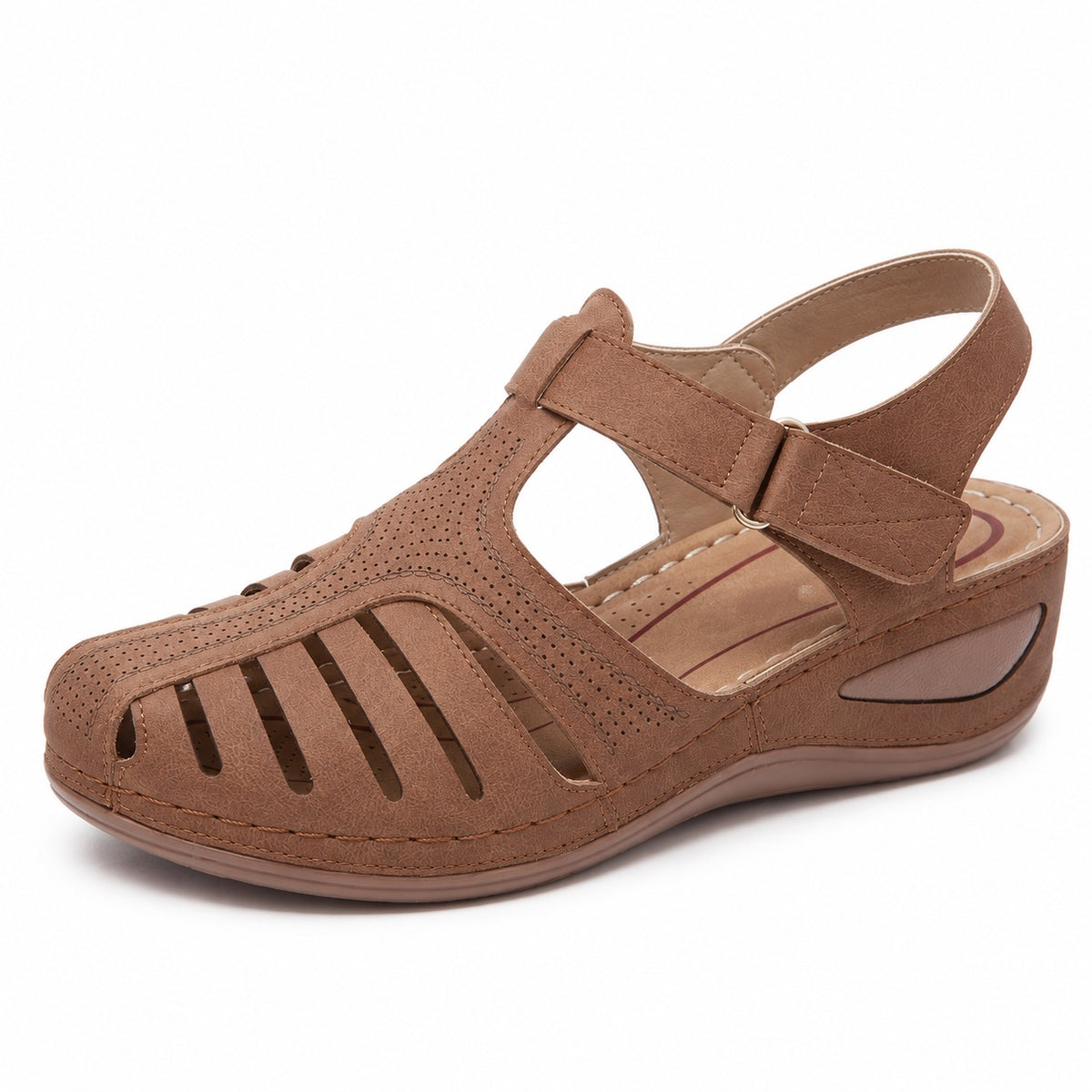 Sheryl – Women's Wide Toe Box Sandals in Brown