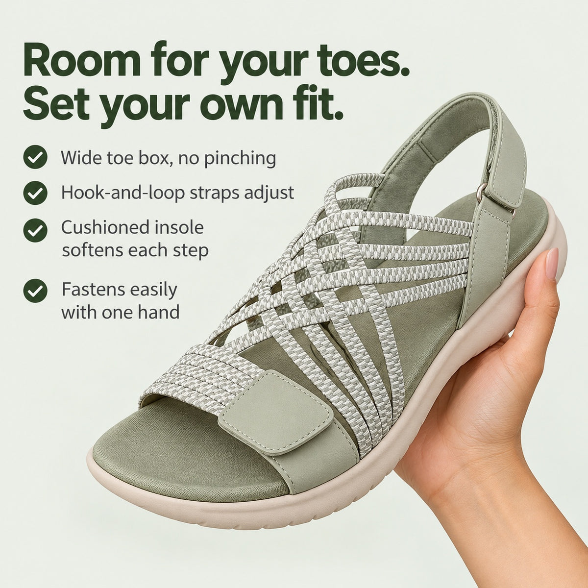Simpson – Unisex Wide Toe Box Sandals, key benefits