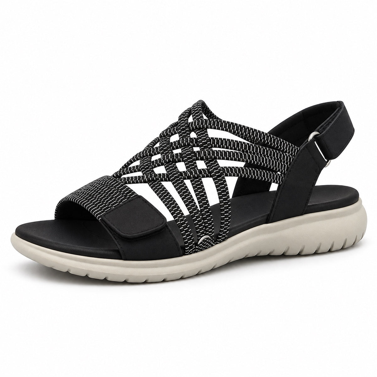 Simpson – Unisex Wide Toe Box Sandals in Black