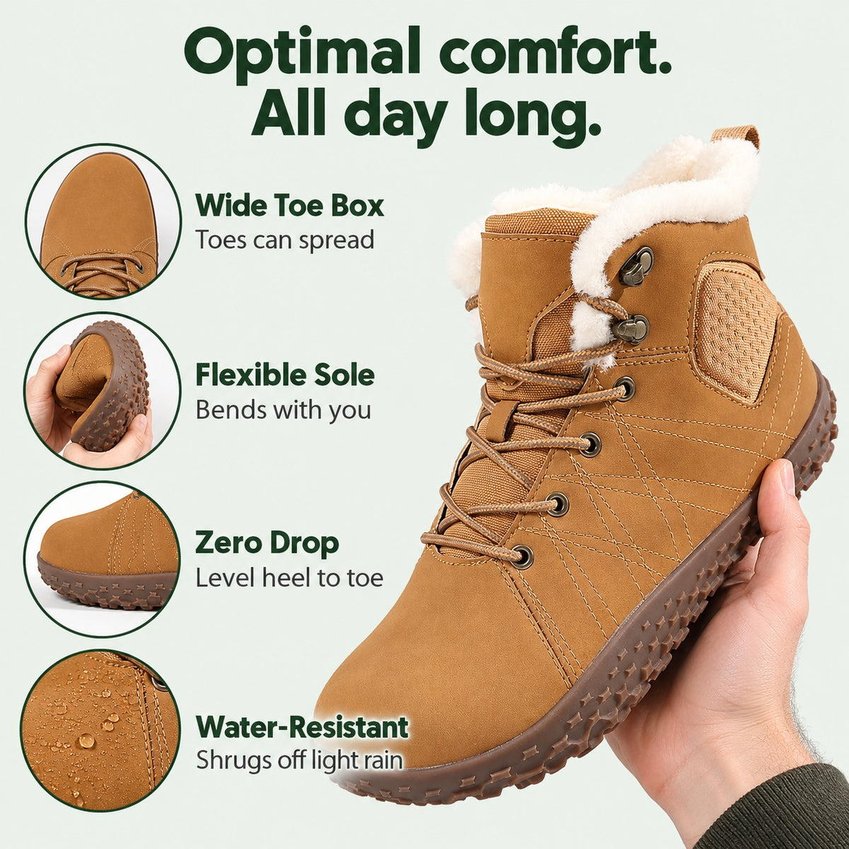 Skyler – Unisex Comfort Boots, features