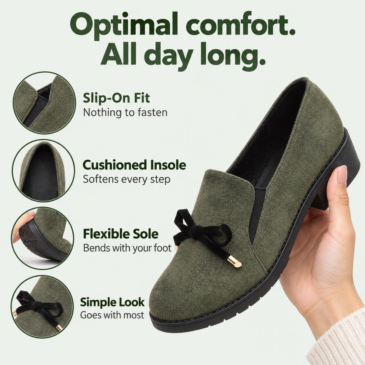 Smith – Unisex Slip-On Loafers, features