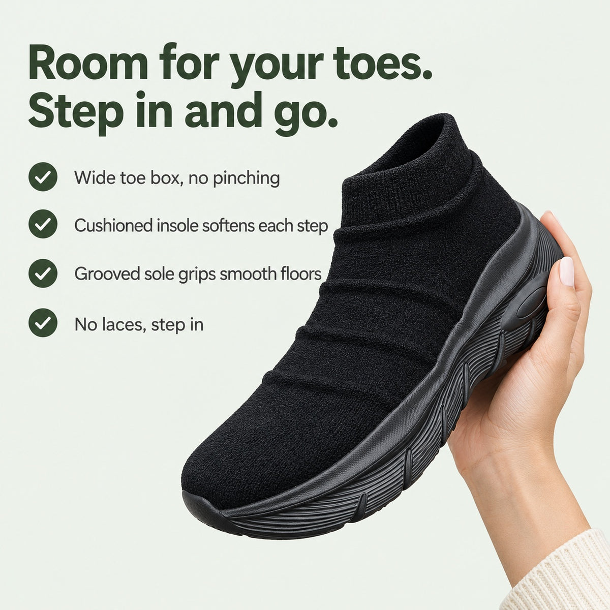 Snyder – Unisex Nursing Sneakers, key benefits