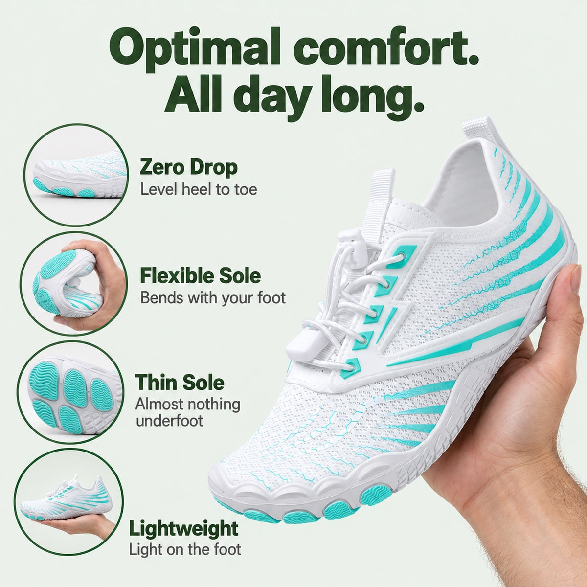 Sparks – Unisex Barefoot Shoes, features