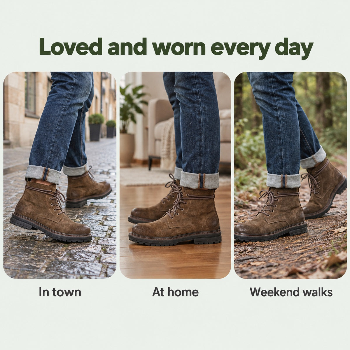 Stuart – Men's Comfort Boots, worn every day