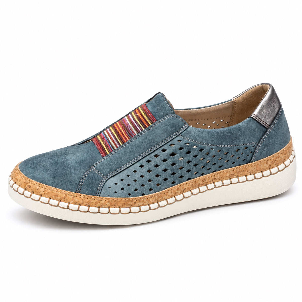 Tamara – Women's Slip-On Sneakers in Blue