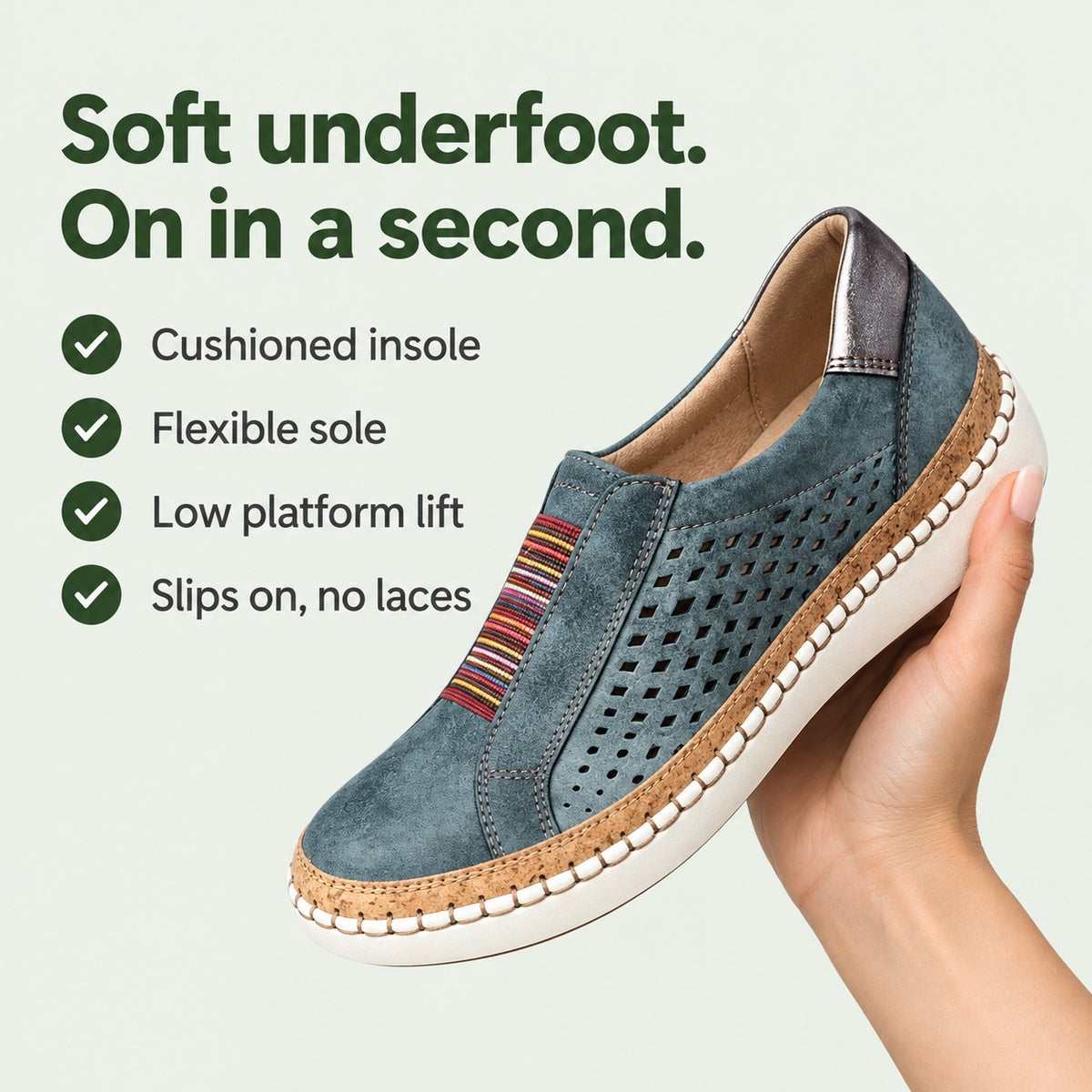 Tamara – Women's Slip-On Sneakers, key benefits