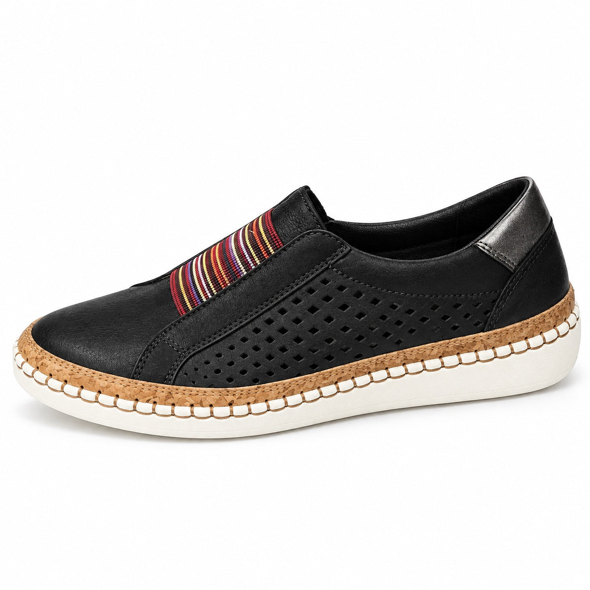 Tamara – Women's Slip-On Sneakers in Black