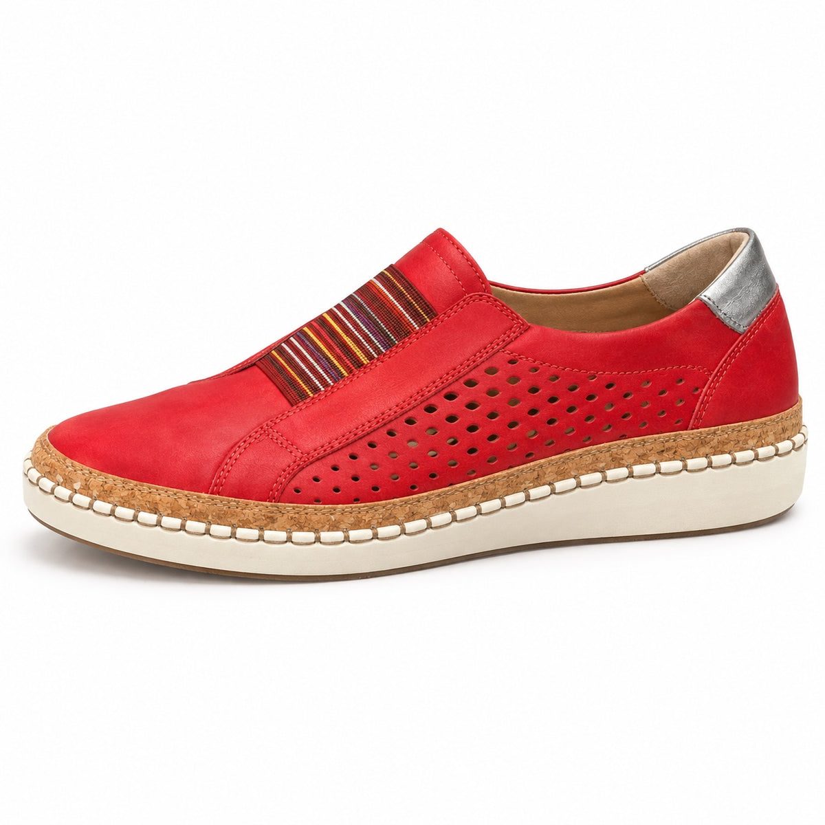 Tamara – Women's Slip-On Sneakers in Red
