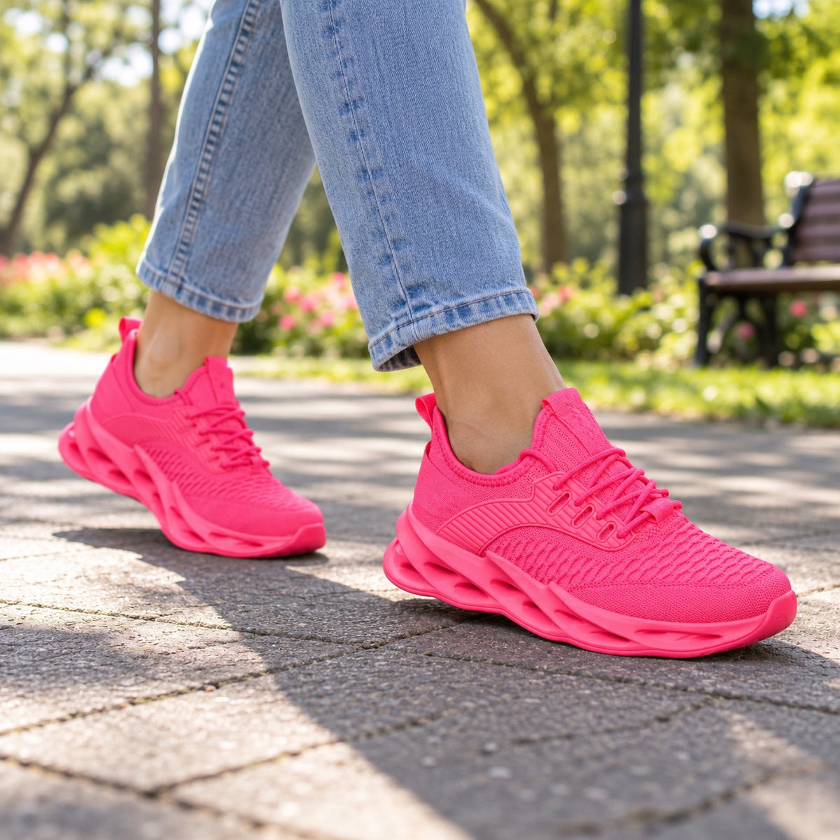 Tatum – Unisex Orthopedic Sneakers, worn on a walk