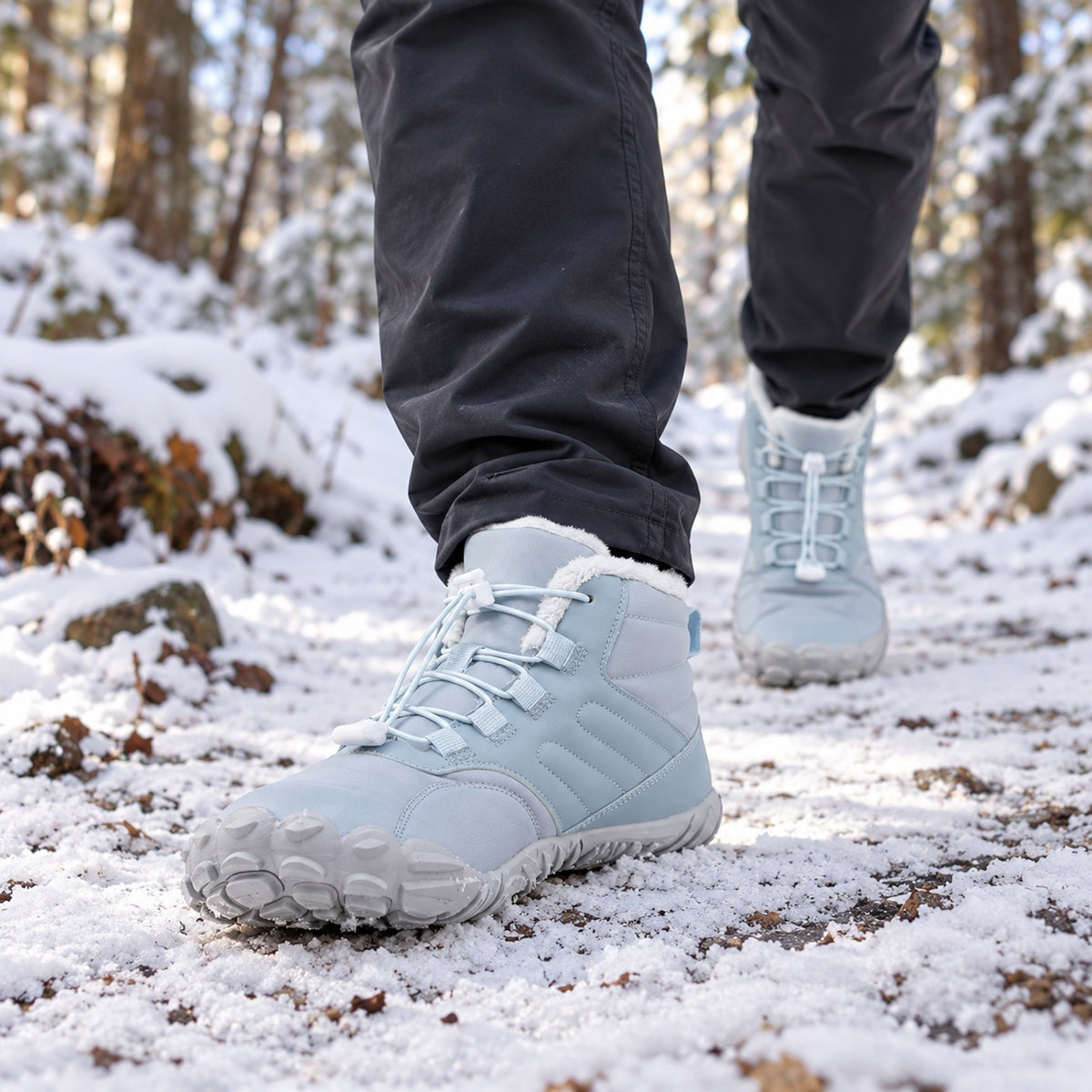 Taylor – Unisex Barefoot Shoes, worn on a walk