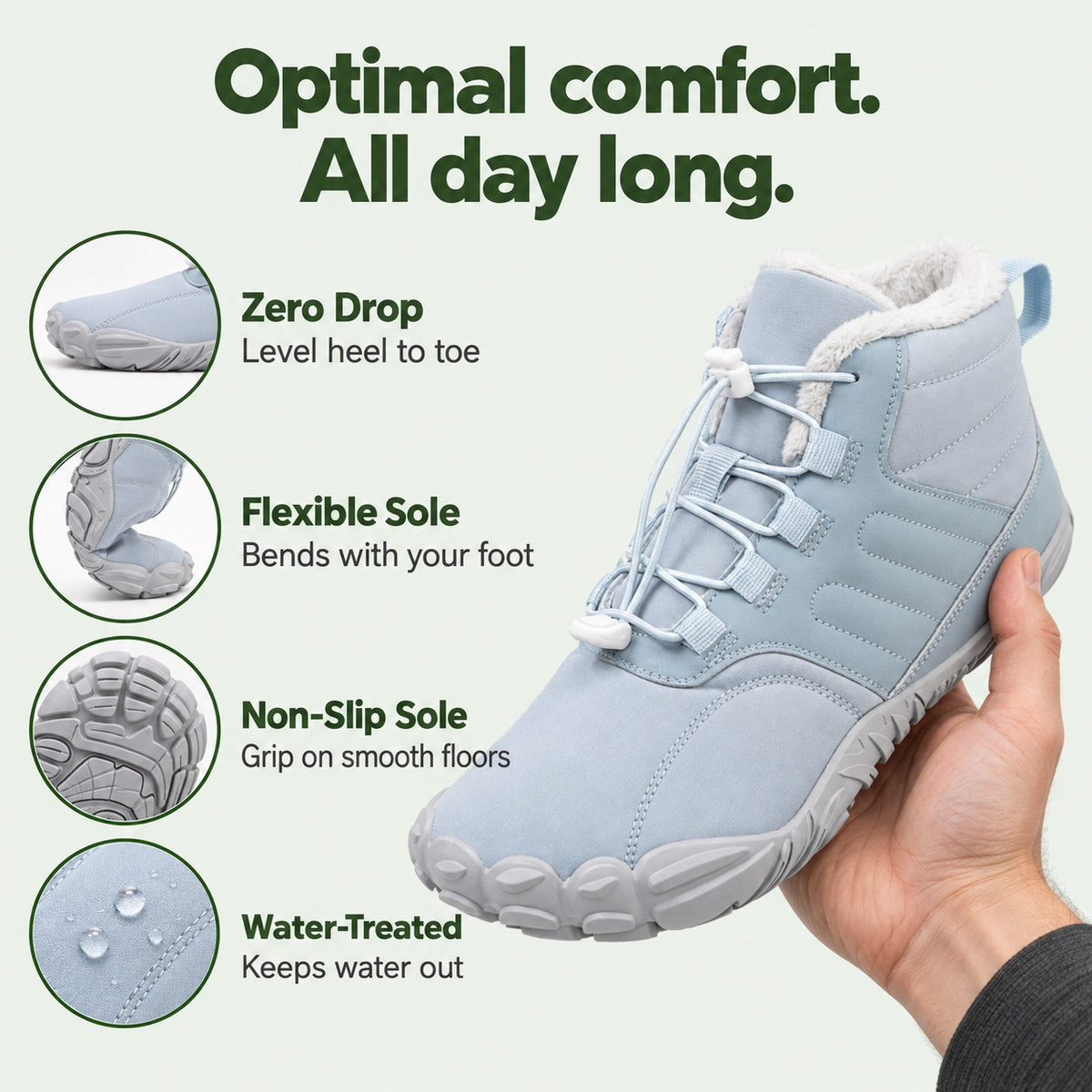Taylor – Unisex Barefoot Shoes, features