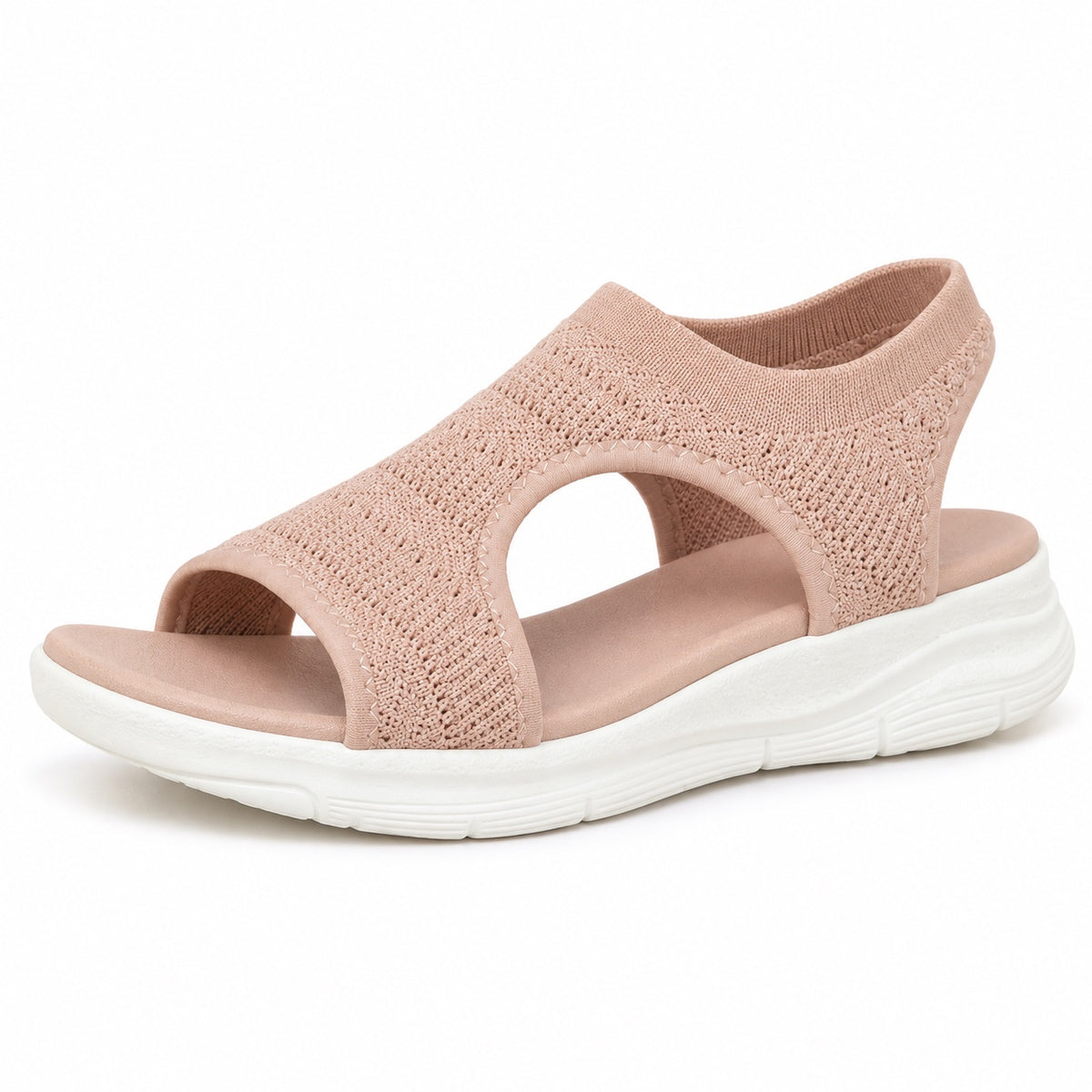 Teagan – Unisex Wide Toe Box Sandals in Dusty Pink