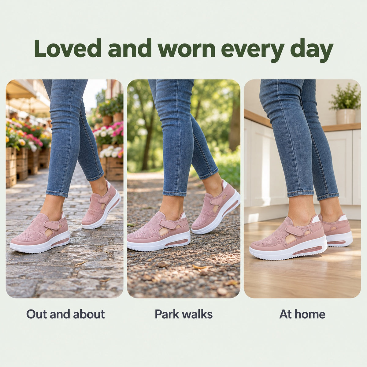 Teresa – Women's Arch Support Sneakers, worn every day