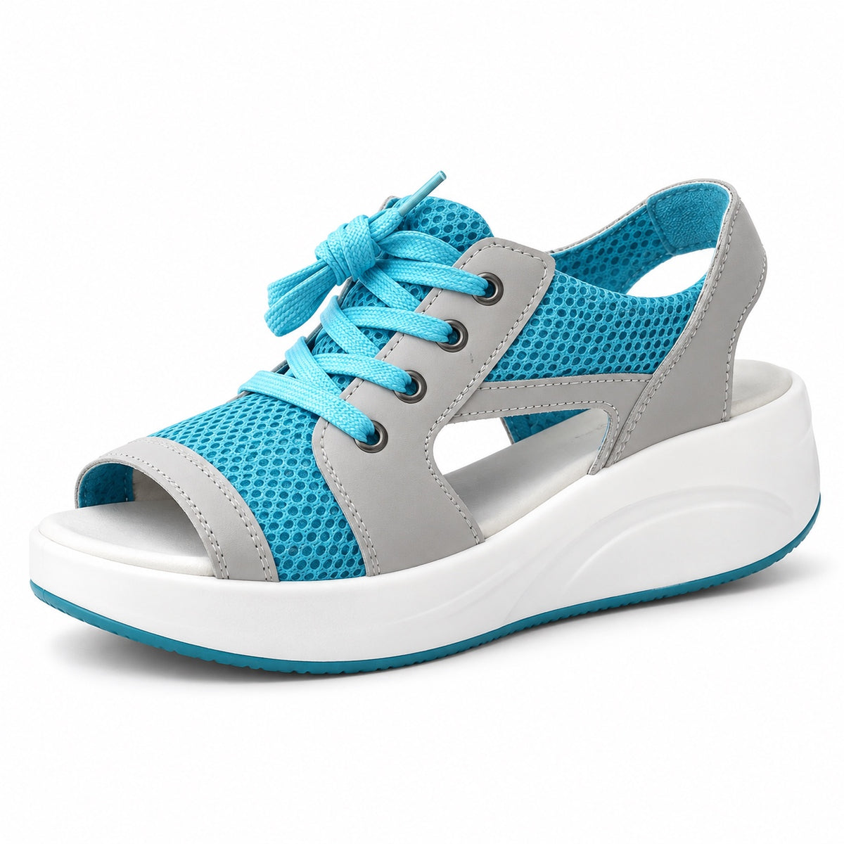 Turner – Unisex Wide Toe Box Sandals in Blue