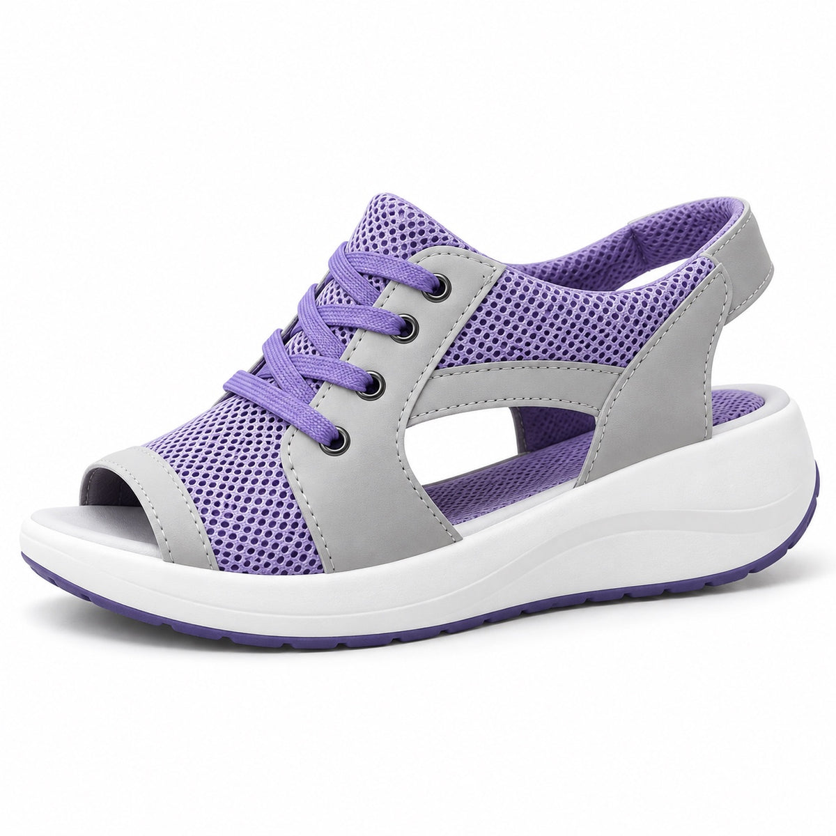 Turner – Unisex Wide Toe Box Sandals in Purple