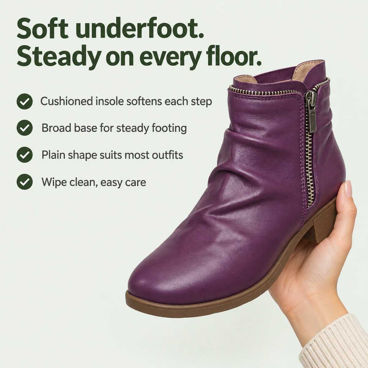 Vanessa – Women's Comfort Boots, key benefits