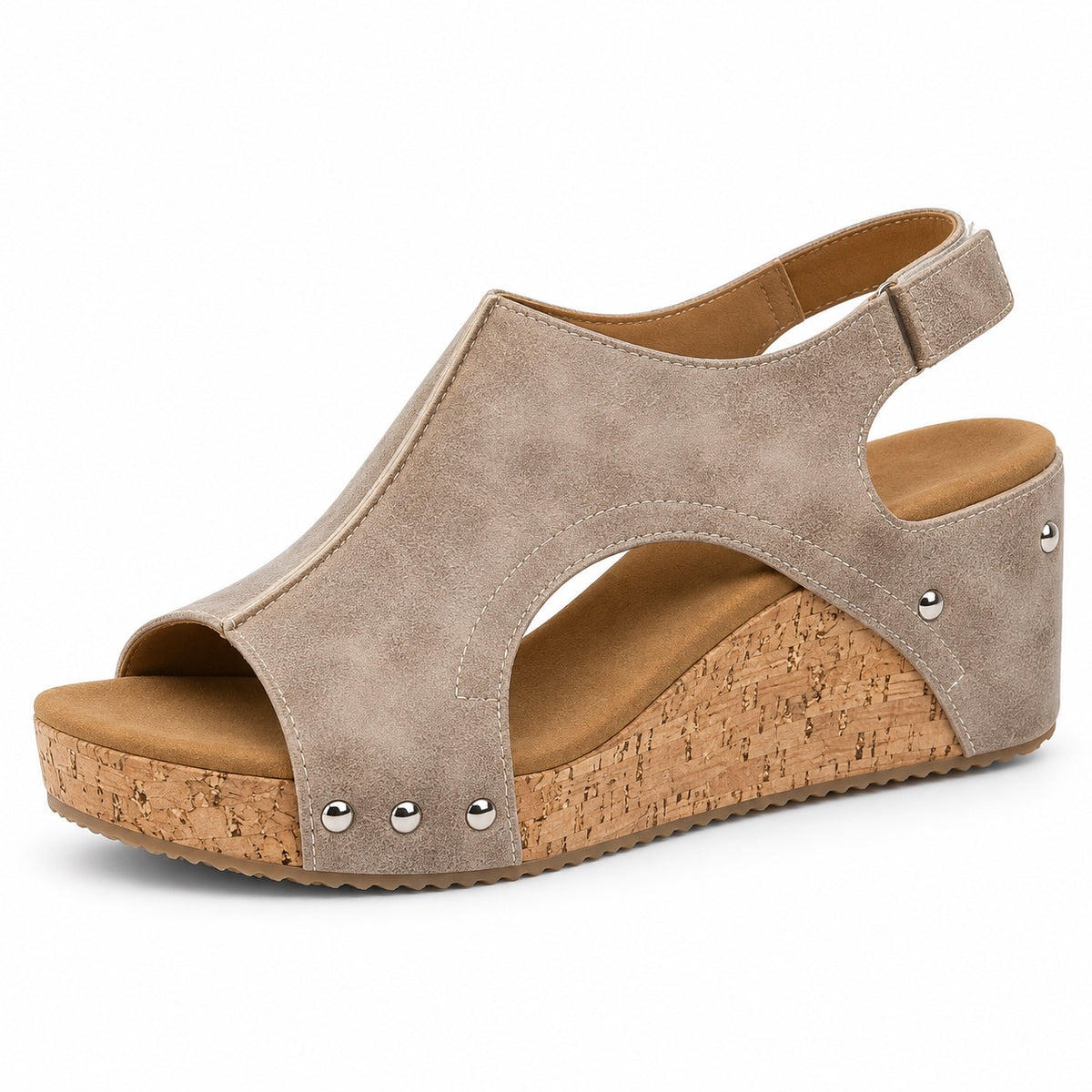 Vega – Unisex Wide Toe Box Sandals in Beige