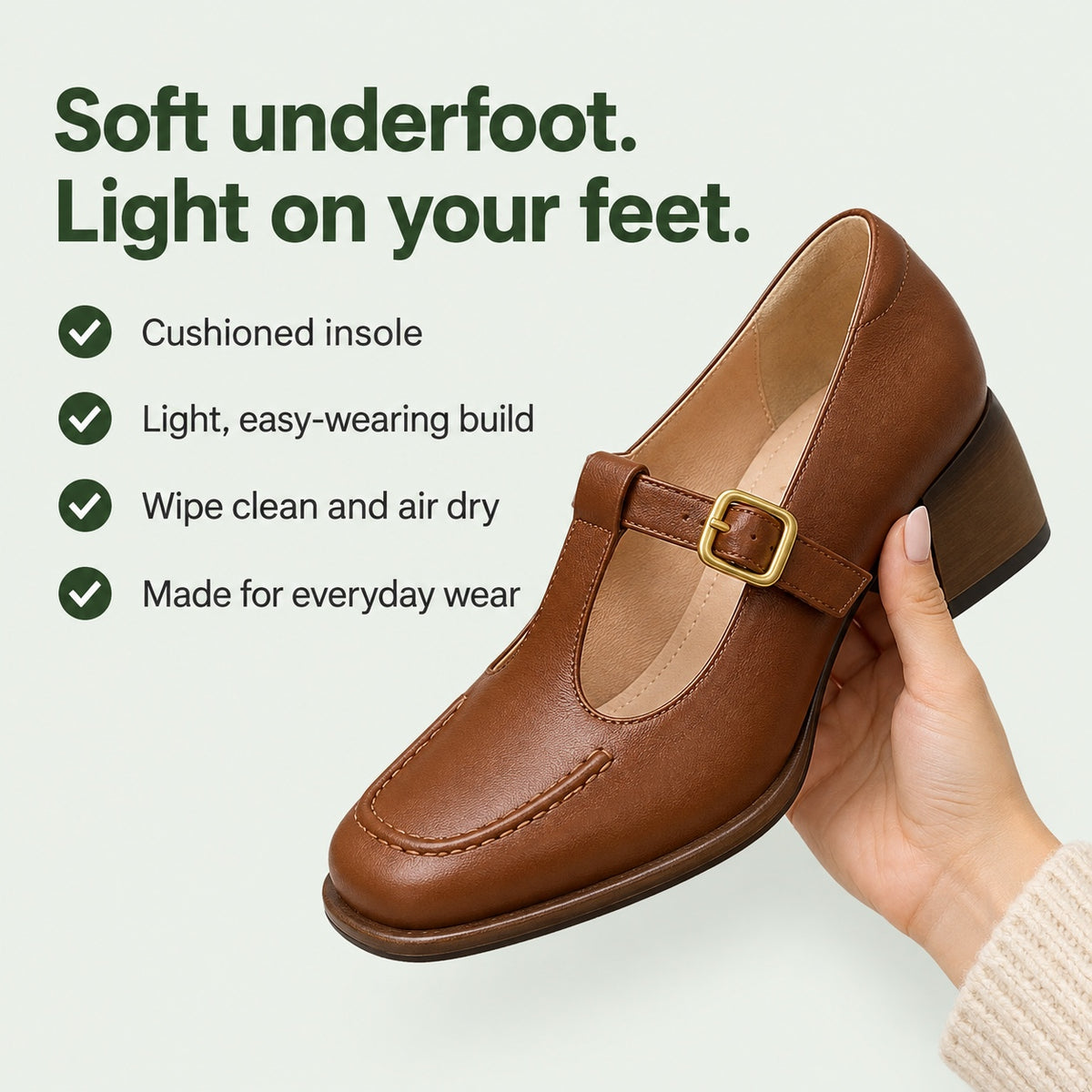 Verna – Women's Orthopedic Flats, key benefits
