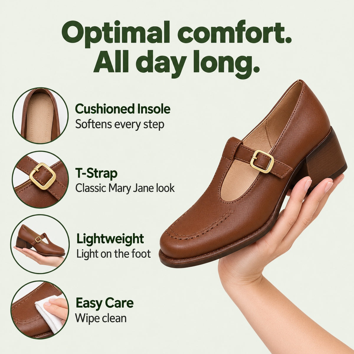 Verna – Women's Orthopedic Flats, features