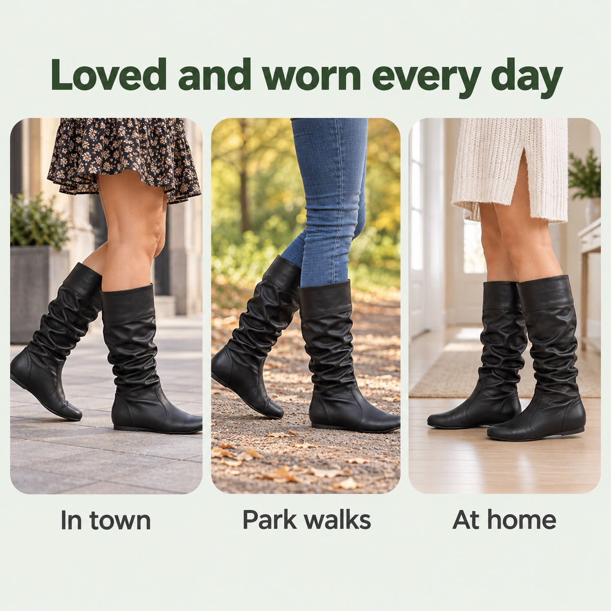 Victoria – Women's Wide Calf Boots, worn every day