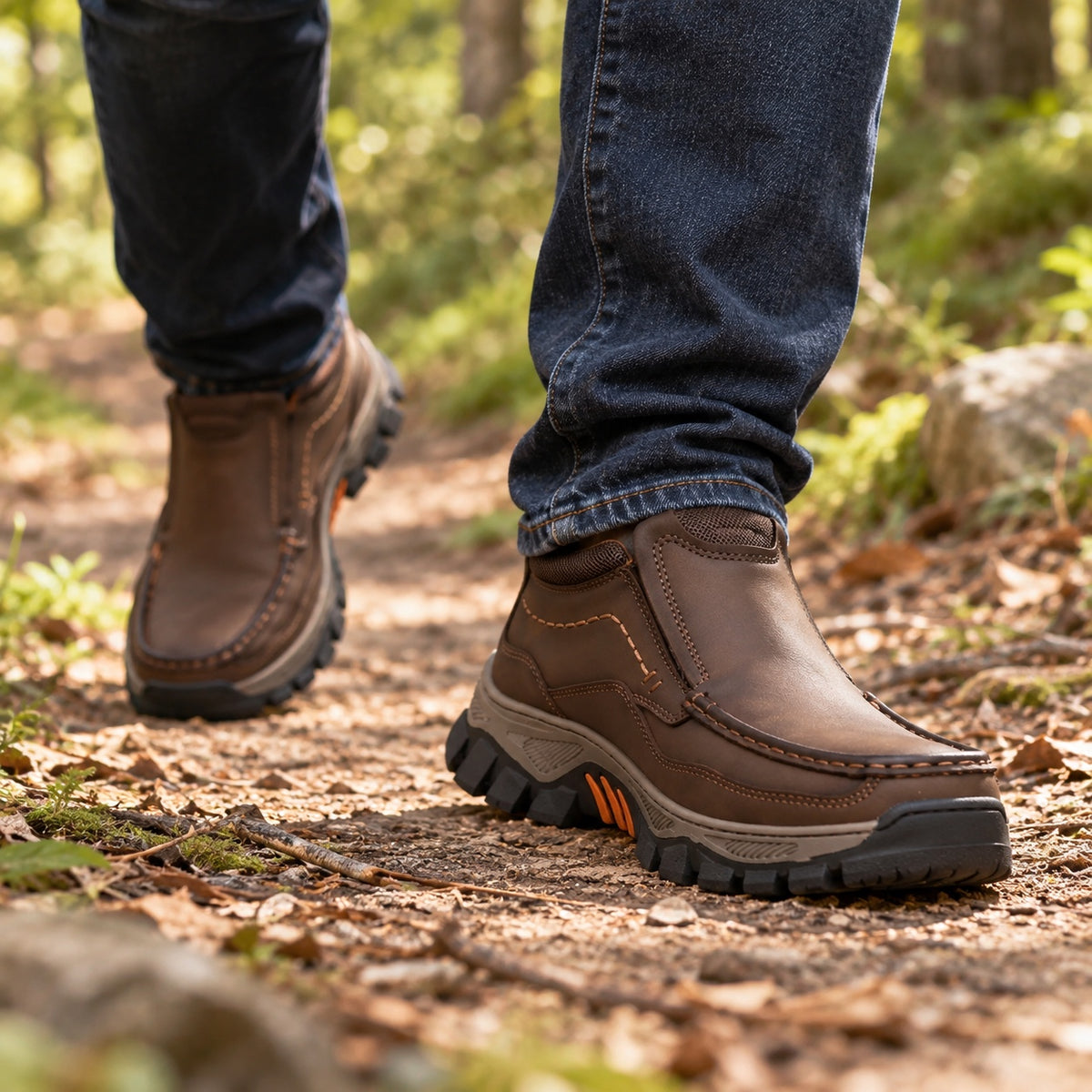 Vincent – Men's Comfort Boots, worn on a walk