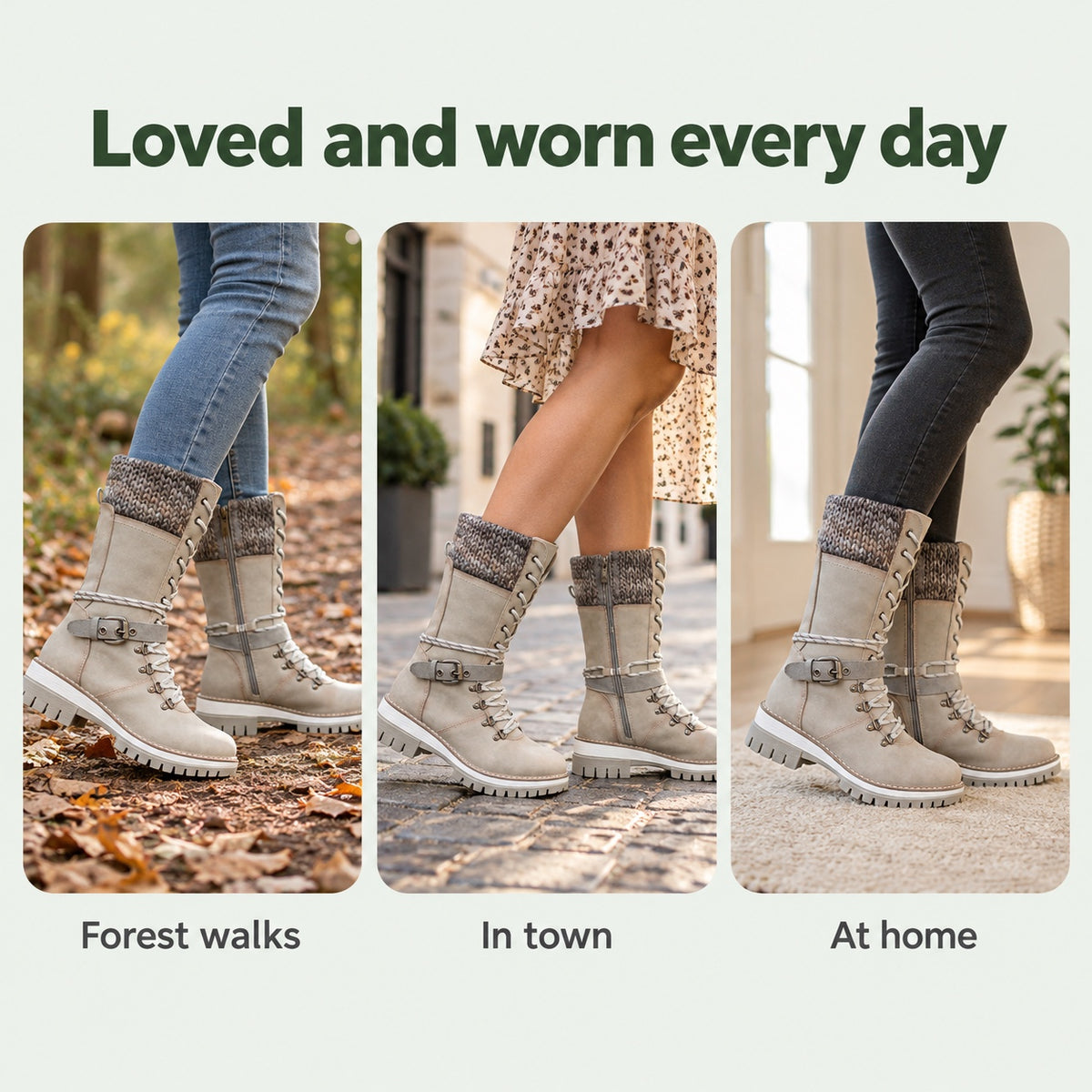 Virginia – Women's Wide Calf Boots, worn every day