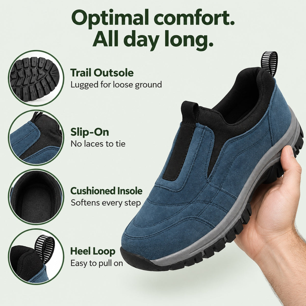 Wade – Men's Orthopedic Shoes, features