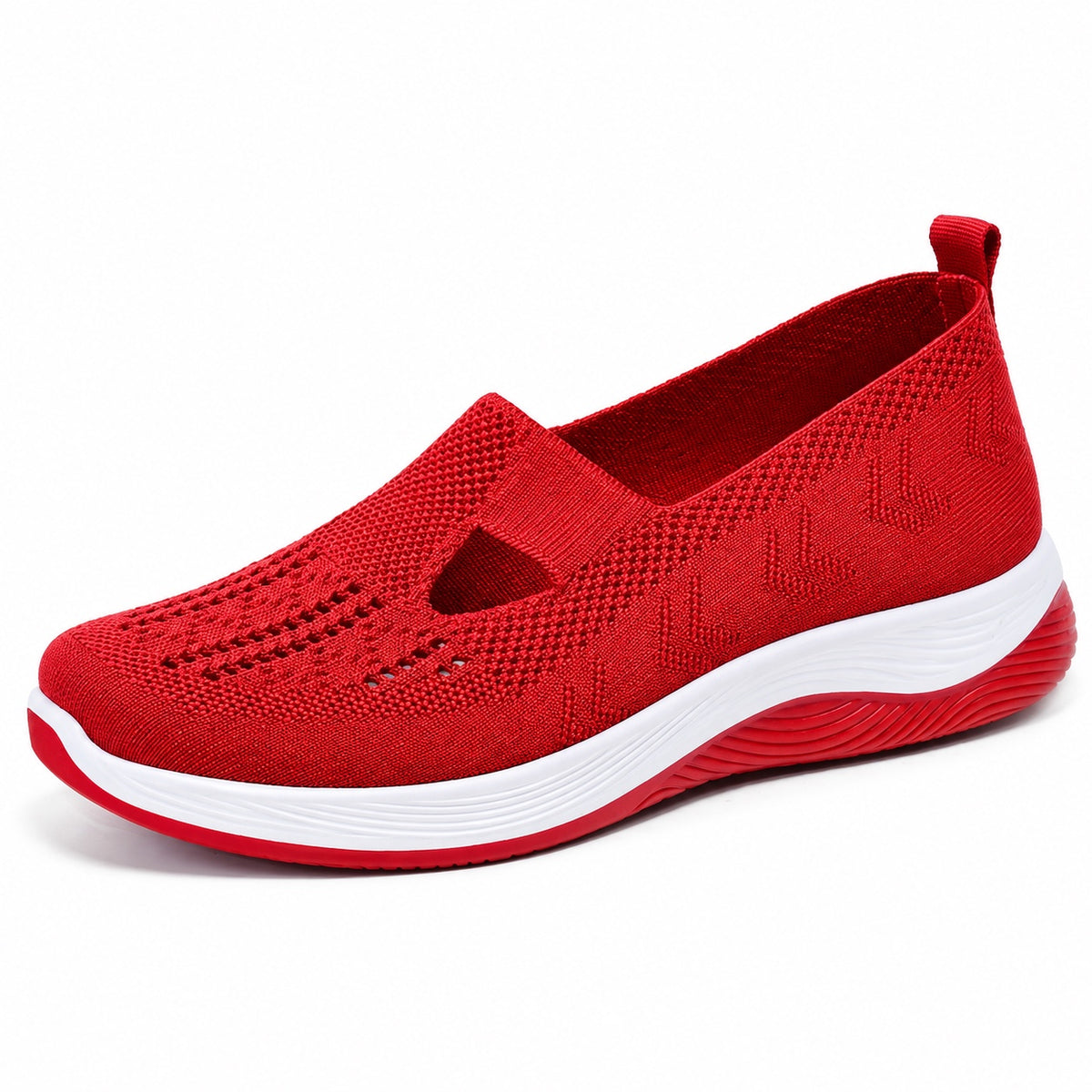 Walsh – Unisex Slip-On Shoes in Red