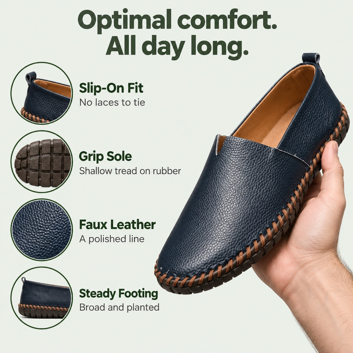 Watts – Unisex Slip-On Shoes, features