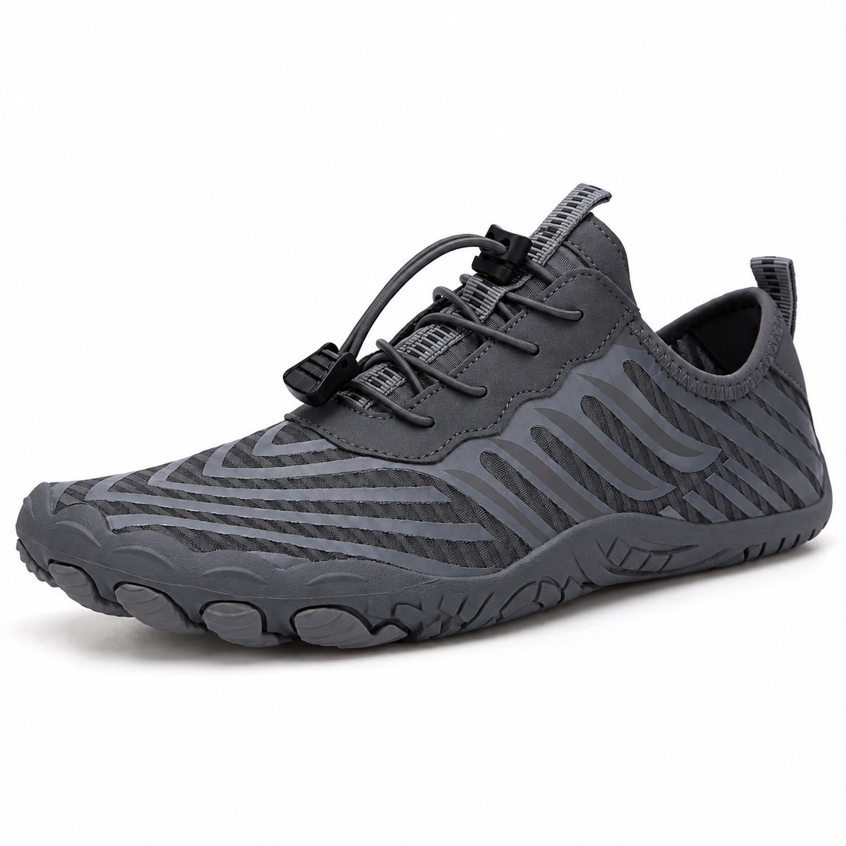 Wren – Unisex Barefoot Shoes in Dark Grey