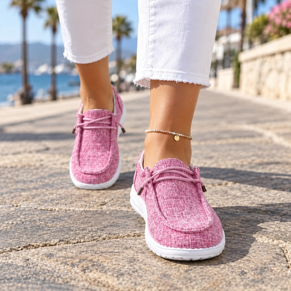 Yvonne – Women's Non-Slip Shoes, worn on a walk
